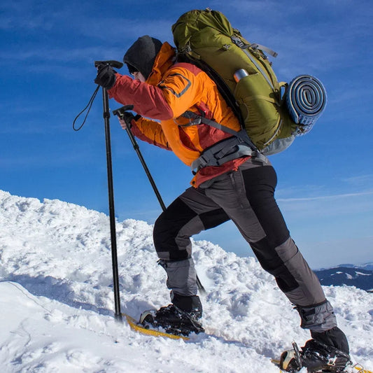 Adjustable Walking Stick Travel Retractable Hiking Folding Cane Metal Pole