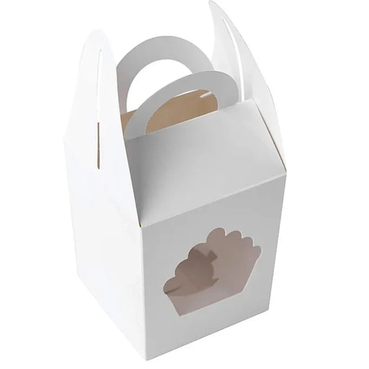 White Cardboard Cupcake Box 25pcs