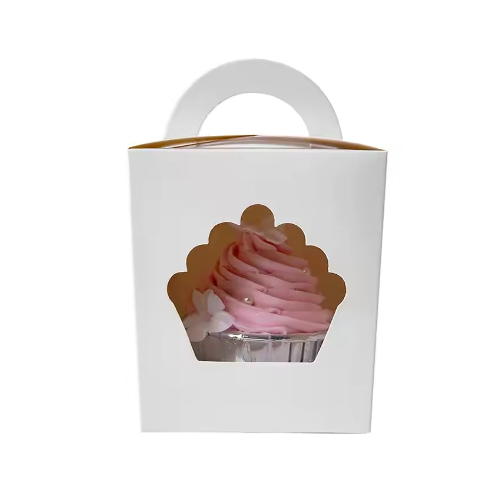 White Cardboard Cupcake Box 25pcs