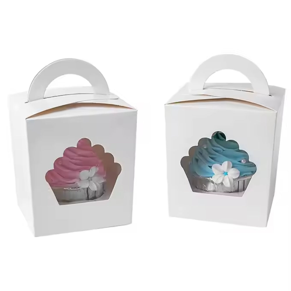 White Cardboard Cupcake Box 25pcs