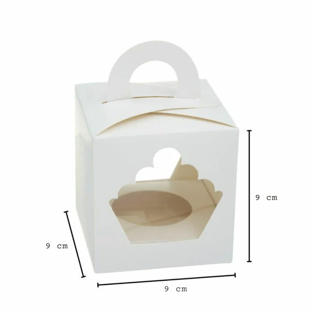 White Cardboard Cupcake Box 25pcs
