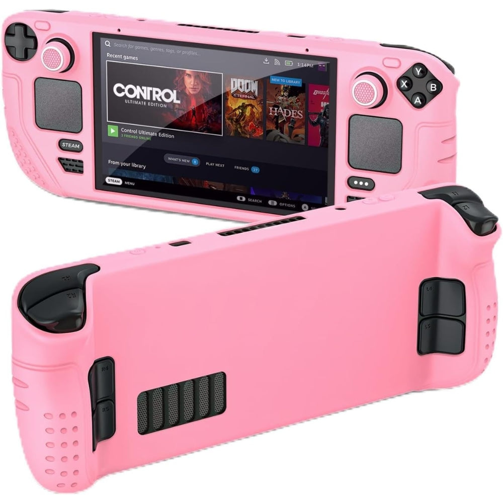 9in1 Protective Case Set For Steamdeck OLED Anti-slip Silicone Case