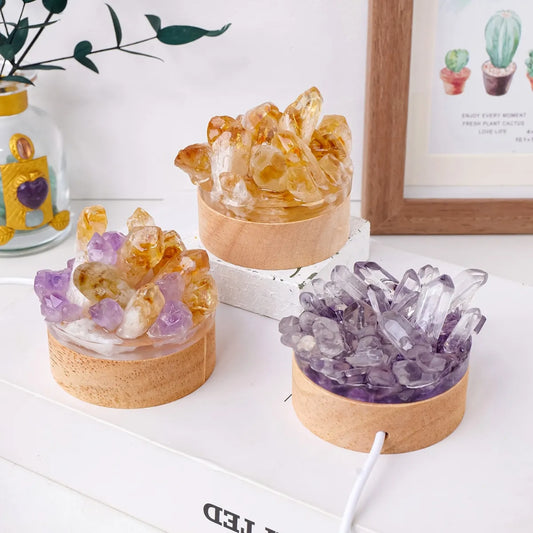 Natural Crystal Lamp Home Decoration Mineral Specimen Collection