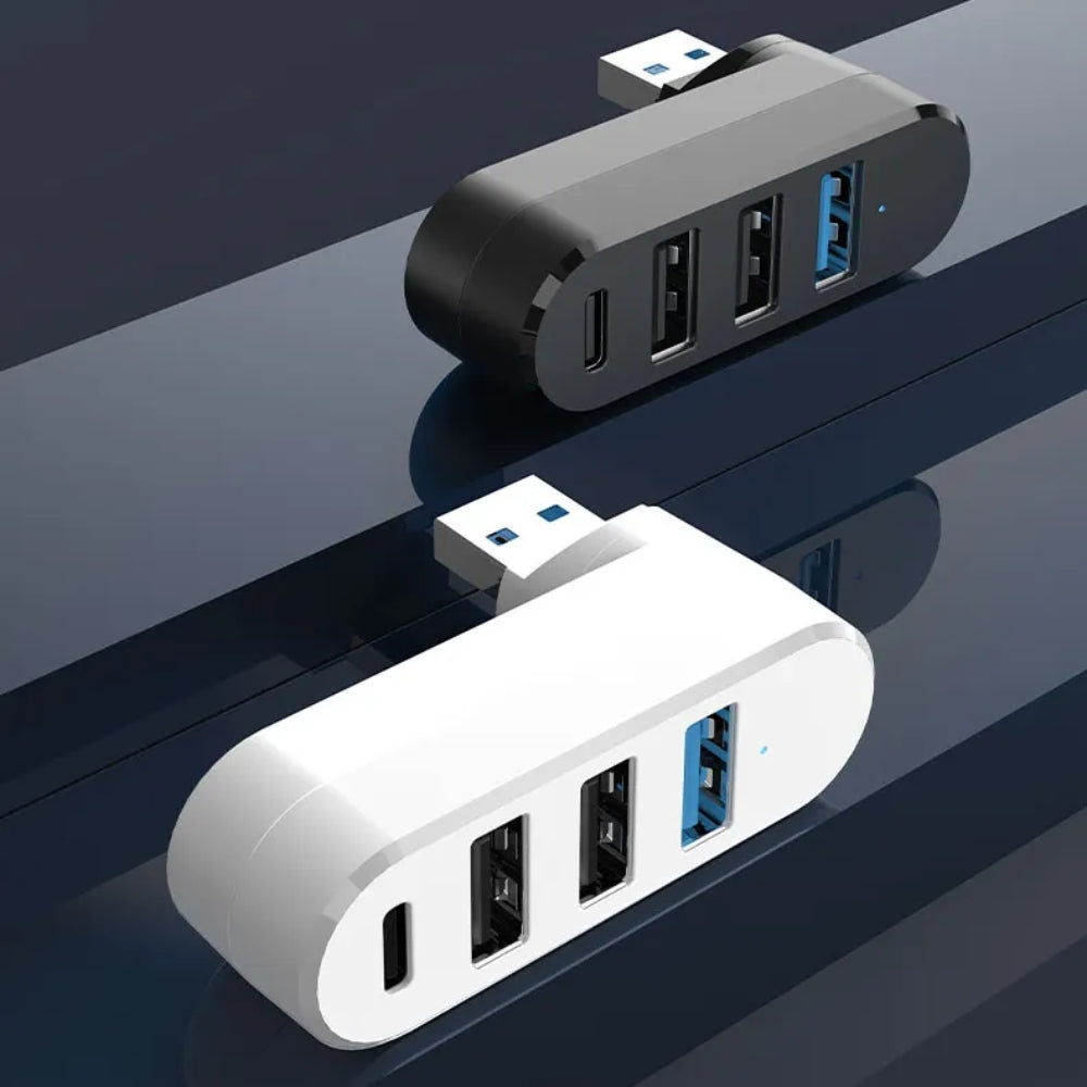 4 in 1 USB Data Hub 180 Degree Rotatable