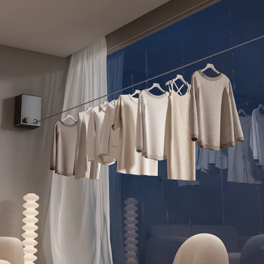 Space Saving Retractable Clothesline Effortlessly Dry Clothes