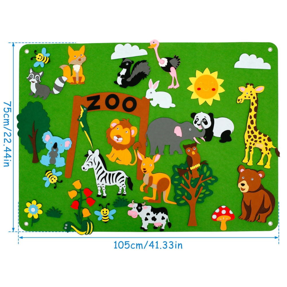 Children's Teaching Felt Board Farm Animals Story Set