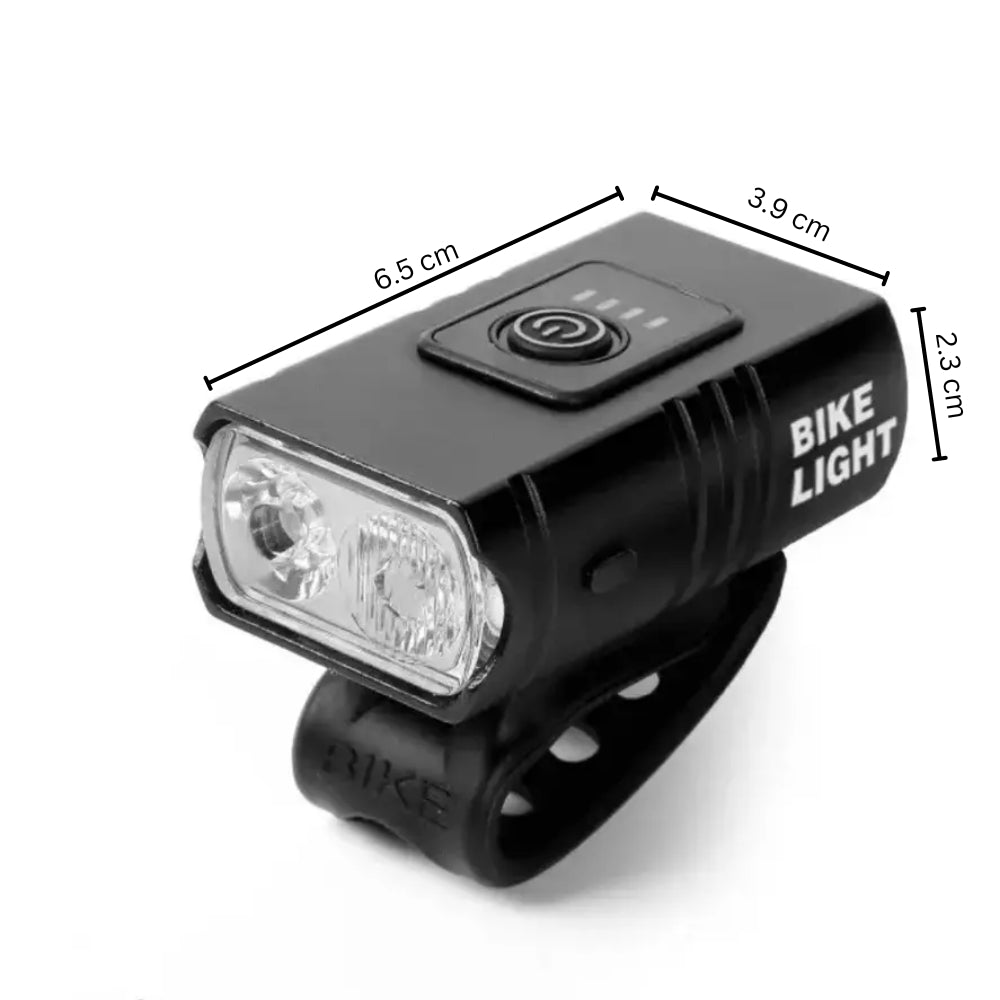 USB Rechargeable Bike Light LED Headlight 6 Modes