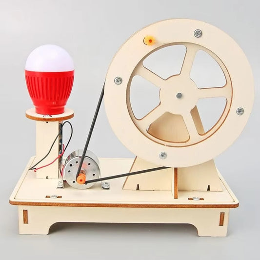 Hand Cranked DIY Generator Kit for Students and Kids