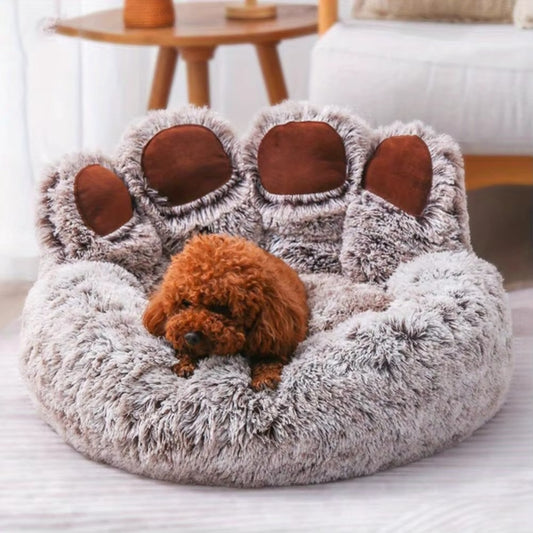Fluffy Plush Dog Bed Large Small Pet Bed Sofa for Cats Puppy