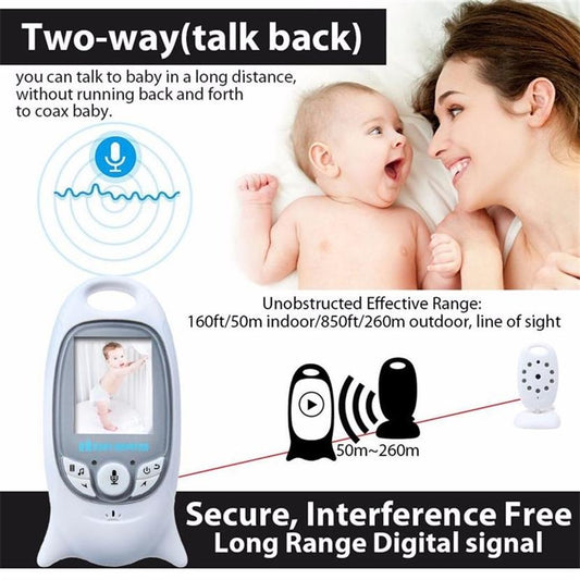 Portable Baby Monitor With 2.0 Lcd Screen Two-Way Talk Night Vision-1915196609801621506