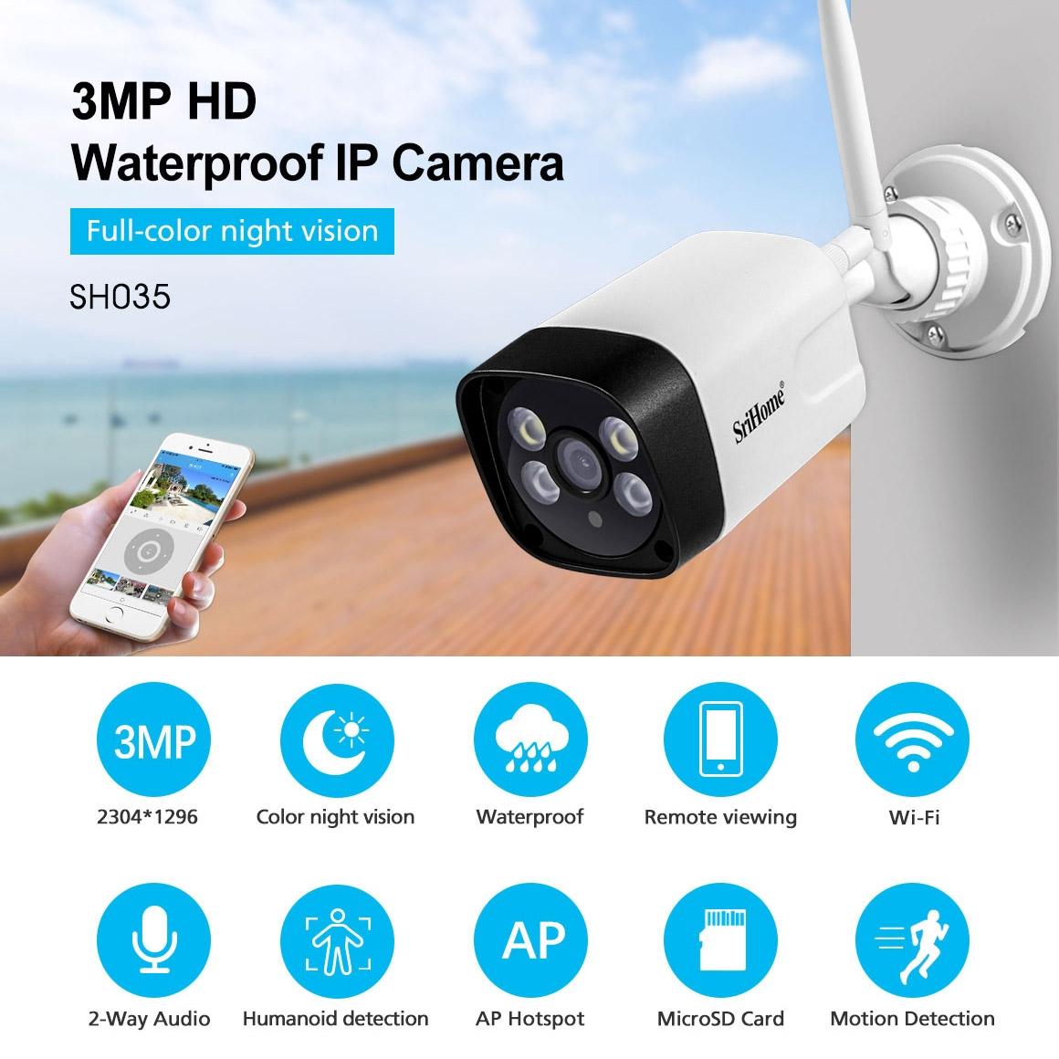 1296P Hd Ip Camera With 3.0Mp Two-Way Audio Motion & Humanoid Detection Full-Colour Night Vision Tf Card Support-1915196615883362312