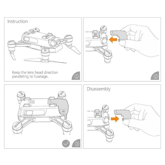 Protective Gimbal Hood For Dji Spark Camera - Compact Design-1915196791943467010