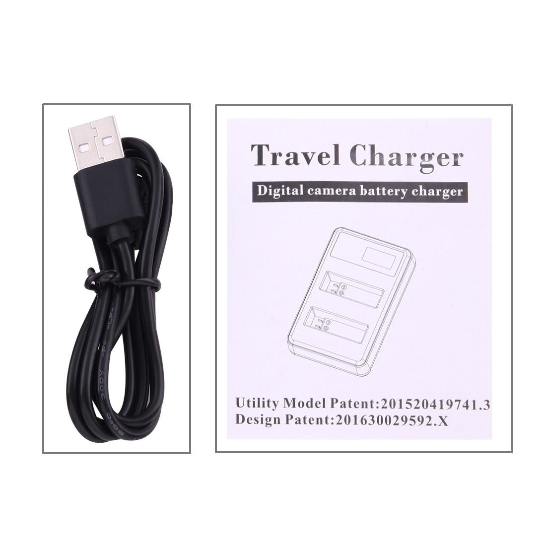 Lcd Screen Dual Batteries Charger For Gopro Hero5 With Displayed Capacity-1915197408371937284