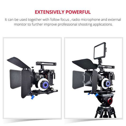 Video Camera Cage Stabilizer For Sony A7K / A72 / A73 / A7S2 / A7R3 / A7R2 / A7X Black-1915196805742727170