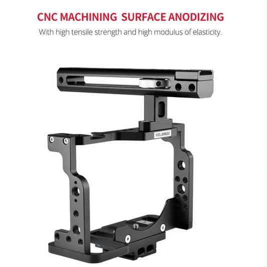 Video Camera Cage Stabilizer With Handle For Nikon Z6 / Z7 - Black-1915196486296145922