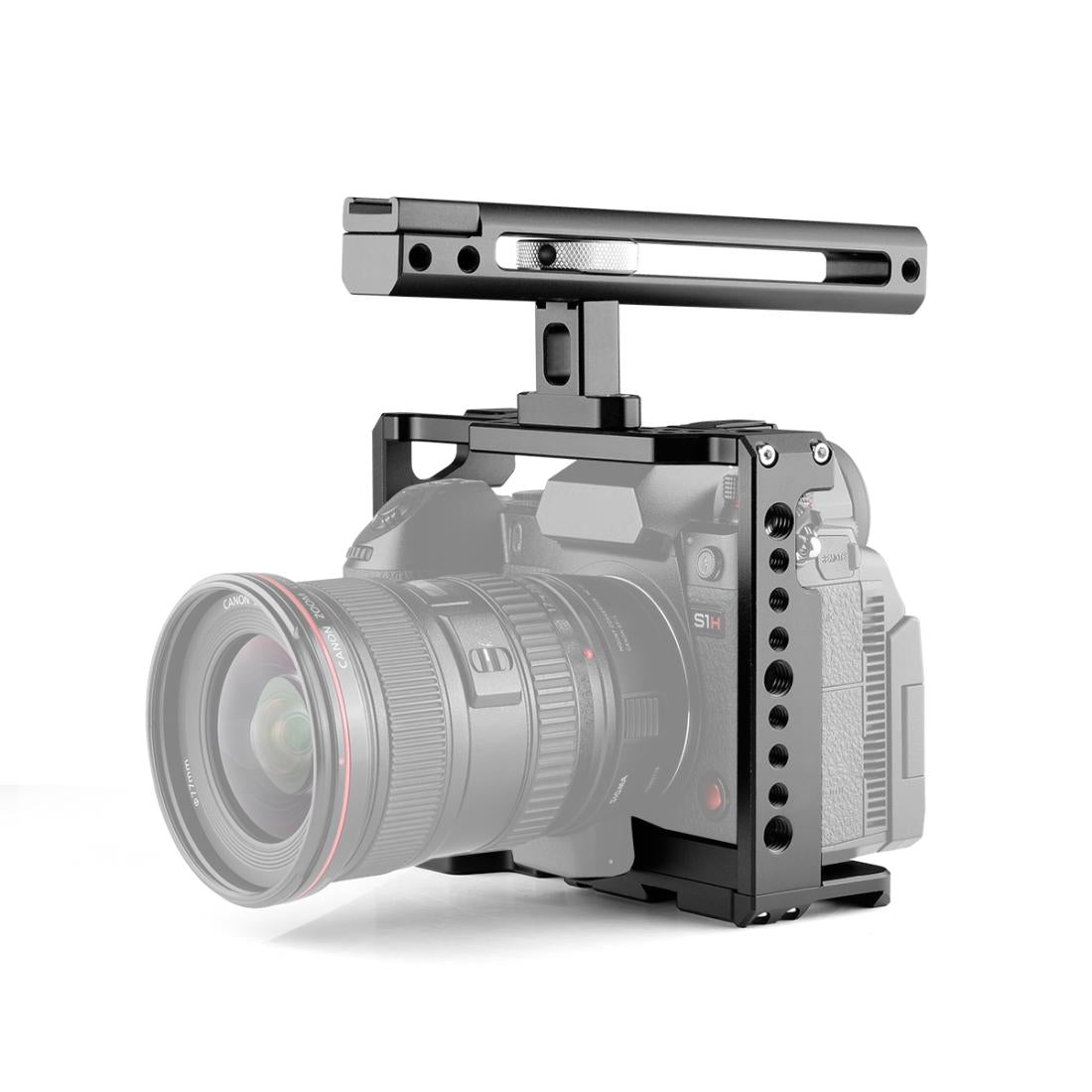 Panasonic Lumix Dc-S1H / Dc-S1 / Dc-S1R Camera Cage Stabilizer With Handle - Black-1915196728554950656