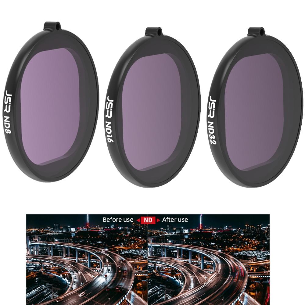 3-In-1 Round Lens Filter For Gopro Hero8 - Nd8 Nd16 Nd32-1915197002266841088