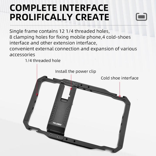 Vlogging Smartphone Video Rig - Metal Cage In Black-1915196798318809090