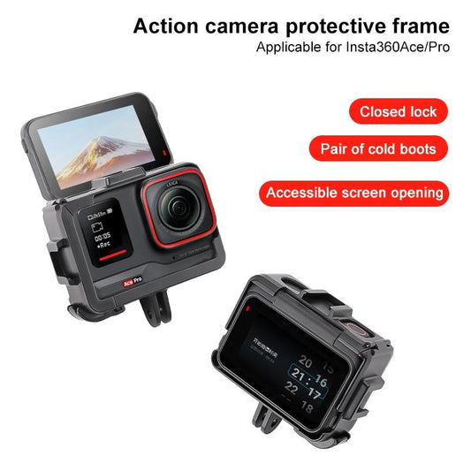 Insta360 Ace / Ace Pro Dual Cold Shoe Cage Expansion Adapter-1915196710141956098