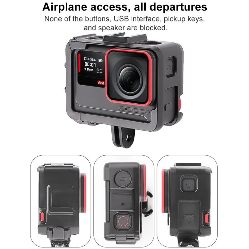Insta360 Ace / Ace Pro Dual Cold Shoe Cage Expansion Adapter-1915196710141956103