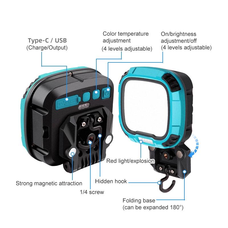 28W Waterproof Led Work Light With 136 Leds For Photography And Fill Light - Blue-1915196566986166275