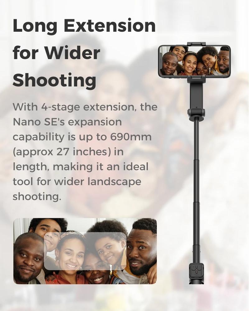 Portable Smartphone Gimbal Stabilizer - Foldable Green-1915196542168469511