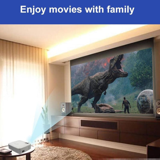 Portable Home Theater Projector - 1600 Lumens Hd Silver-1915196597466173442