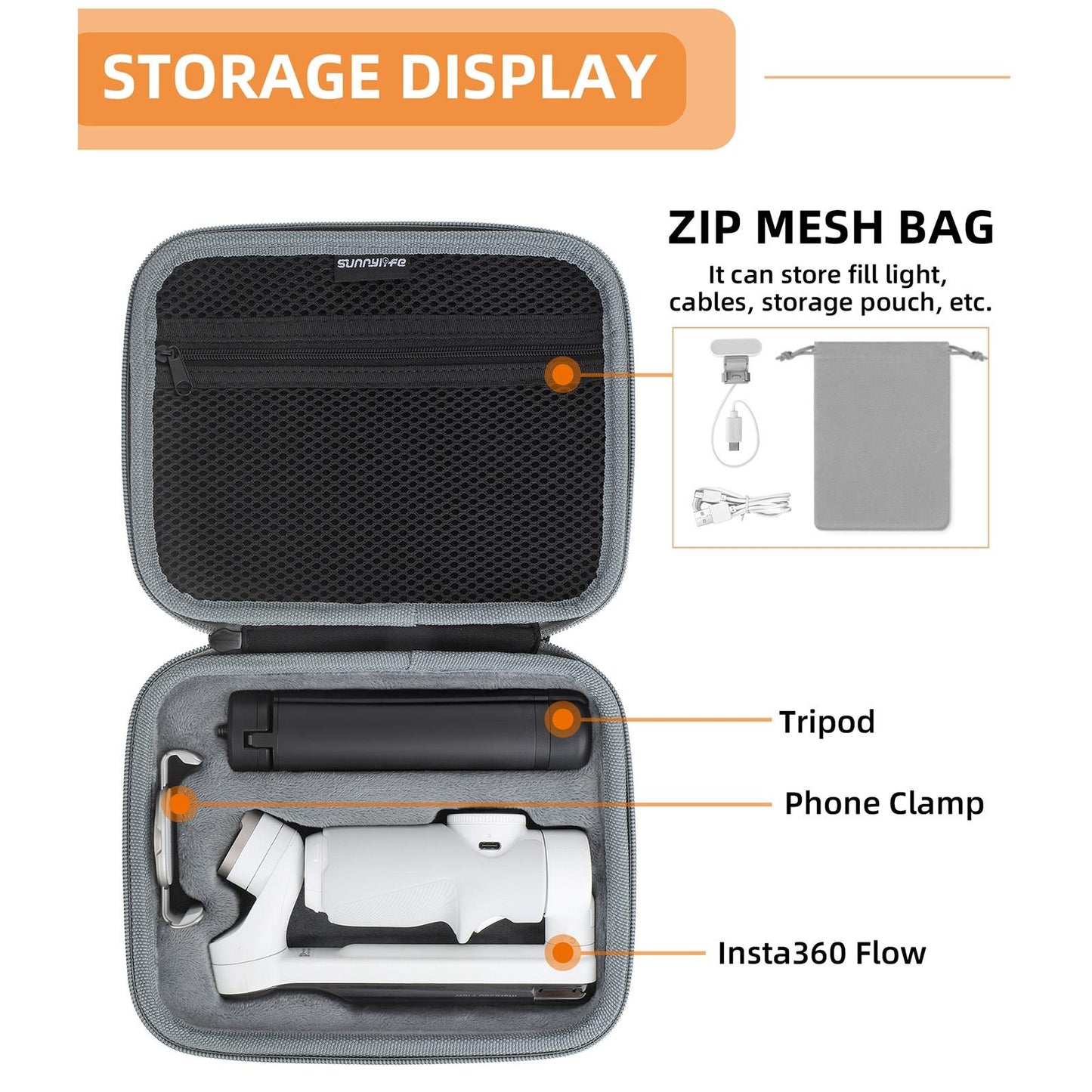 Insta360 Flow Gimbal Storage Bag - Portable Box-1915196559230898180