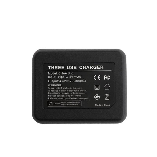 Tri-Slot Charger For Dji Action Batteries-1915196756149276674