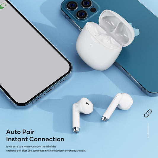 Wireless Bluetooth 5.0 Earphones - White-1915196948340674562