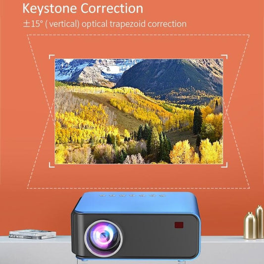 Portable Home Theater Lcd Projector - 1200 Lumens 1024X600 Same Screen Blue-1915196656807186434