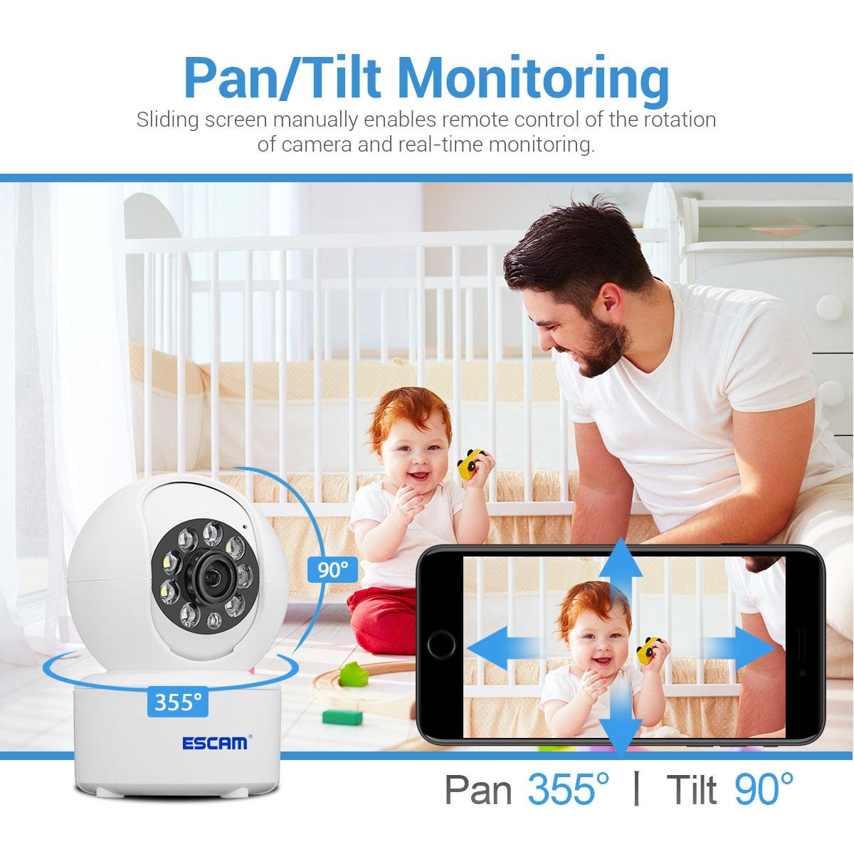 Indoor Hd Wifi Pan-Tilt Camera With Motion Detection Two-Way Audio And Night Vision - 4Mp-1915196524455923715