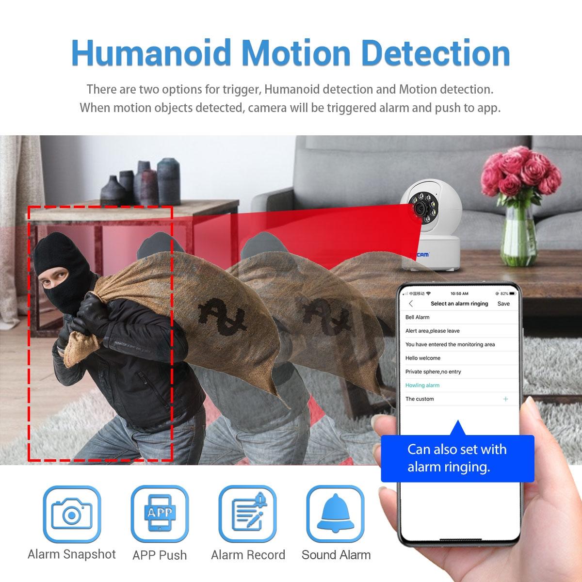 Indoor Hd Wifi Pan-Tilt Camera With Motion Detection Two-Way Audio And Night Vision - 4Mp-1915196524455923718