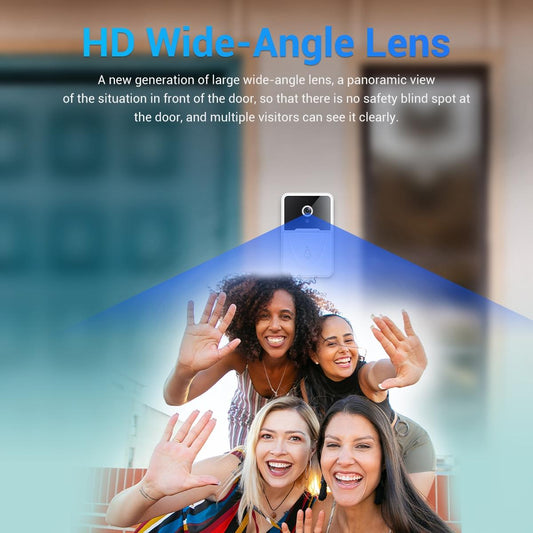 Wireless Doorbell Camera With App & Two-Way Voice & Cloud Storage - Compact-1915196997804101634