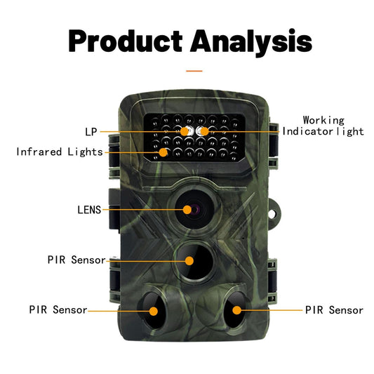 2 Lcd Infrared Night Vision Trail Camera For Wildlife Hunting-1915197556971933698
