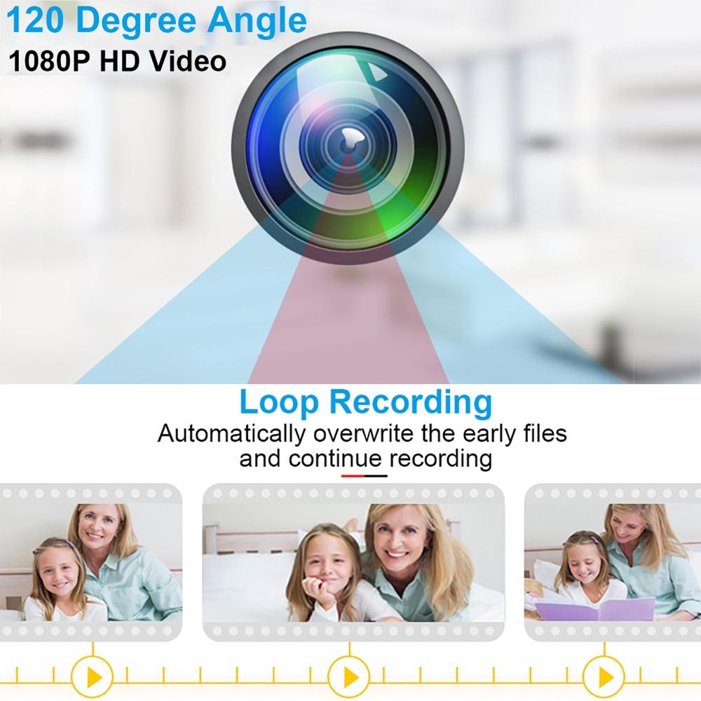 1080P Night Vision Surveillance Camera - Black-1915196841675329540