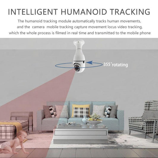 Smart Wifi Bulb Camera With Night Vision & Motion Detection - 3Mp Hd-1915197031970902018