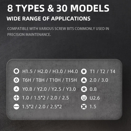Jakemy Precision Screwdriver Set With Tweezers - 32 Pieces-1915198344918077442