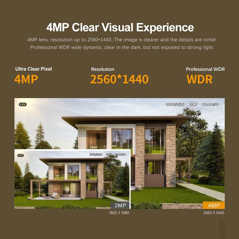 Smart Outdoor Wifi Camera With 4.0Mp Ai Tracking-1915196518596481029