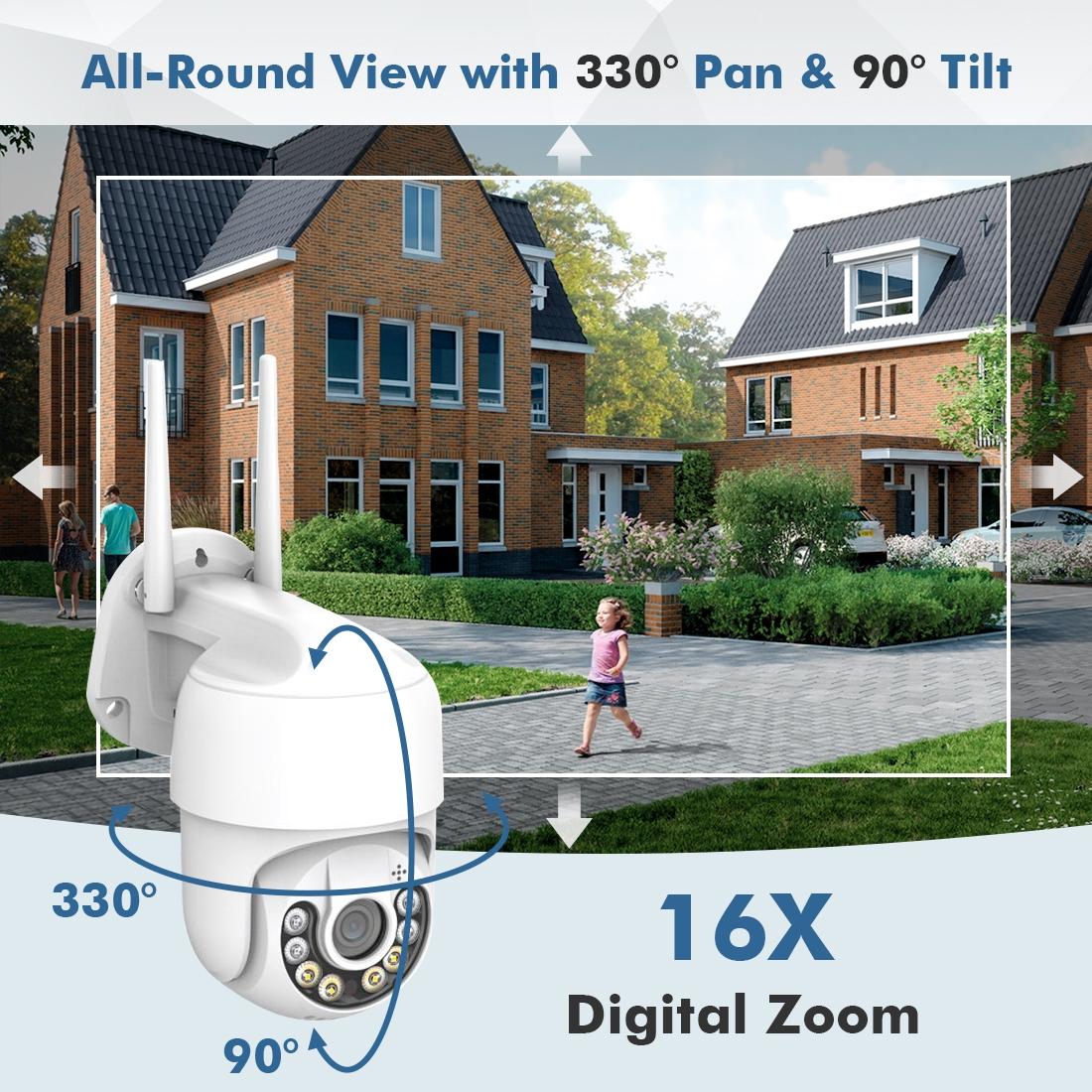 Wireless Hd Smart Camera With Night Vision & Motion Detection & Two-Way Audio & Tf Card Support-1915197533123121157