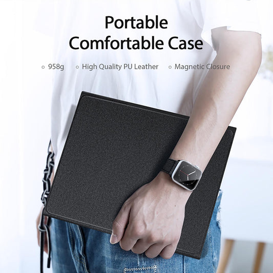 2022 Bluetooth Keyboard Leather Case For Ipad 10.9 With Touchpad & Smart Sleep - Black-1915196877129781250