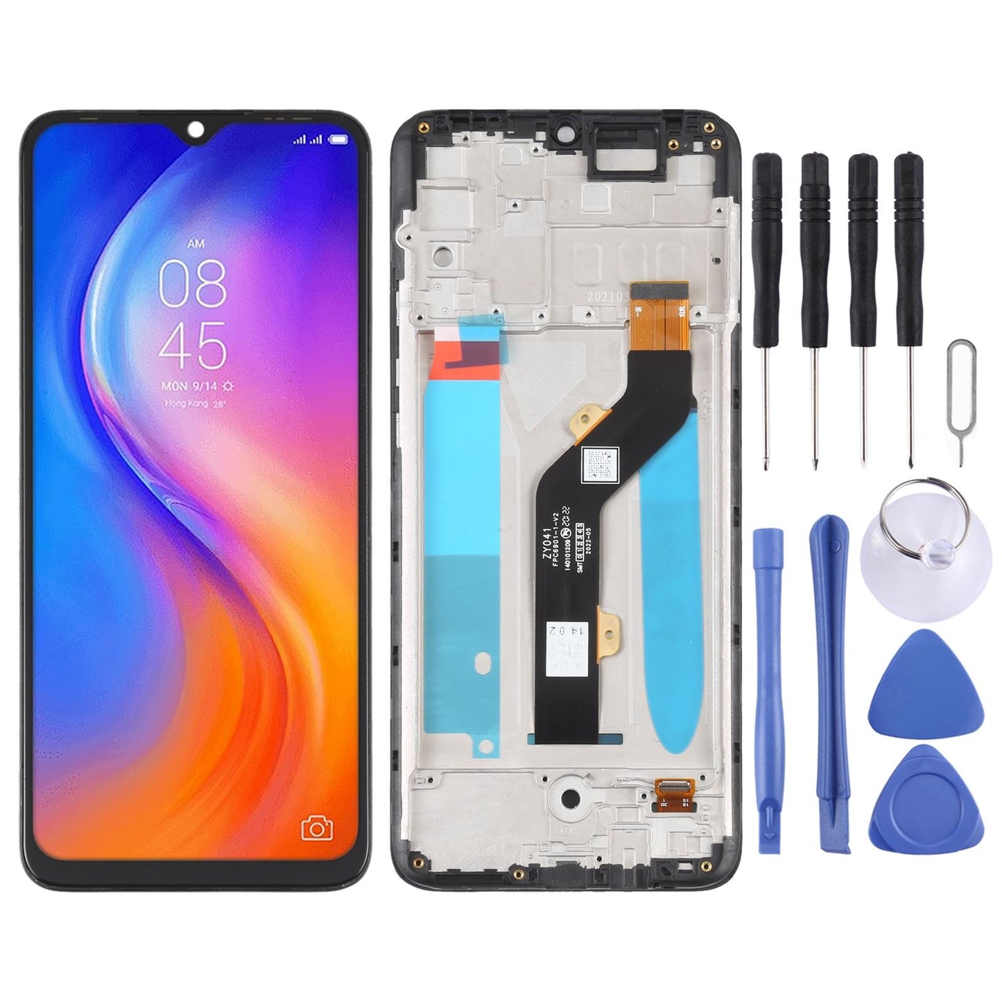 Lcd Screen Assembly For Tecno Spark 5 Air With Frame-1915197706943467520