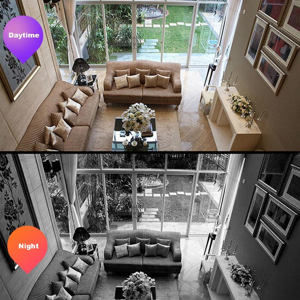 1080P Wifi Camera With Night Vision And Two-Way Voice - Smoke Alarm Bulb-1922443441250373639