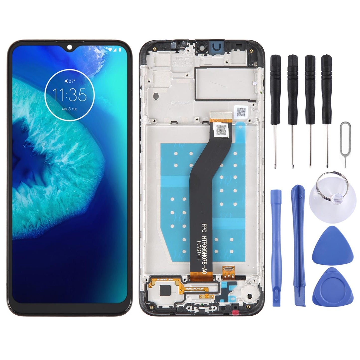 Motorola Moto G8 Power Lite Lcd Screen Replacement With Frame-1915197285780819968