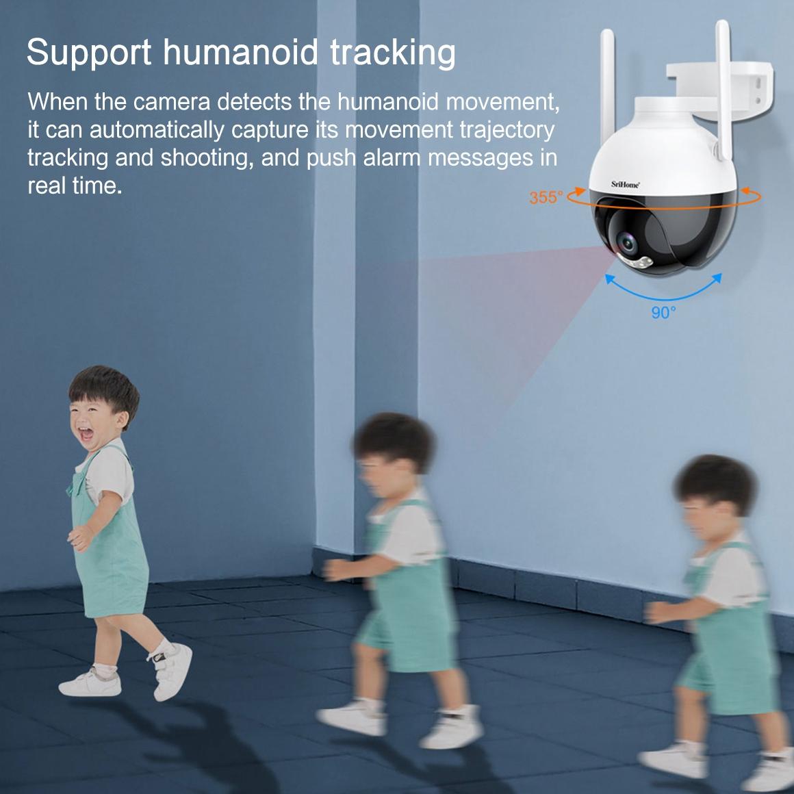 2Mp Ip66 Waterproof Ai Auto Tracking Night Vision Wifi Hd Camera-1915196519955435525