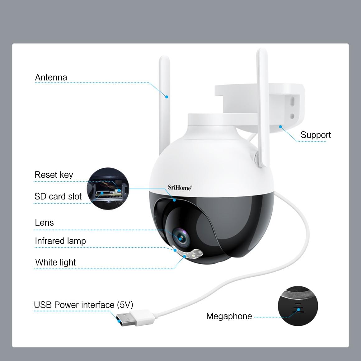 Waterproof Wifi Camera With Auto Tracking And Night Vision-1915196521993867268