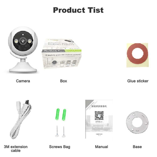 180 Degree Panoramic Smart Ptz Wifi Camera - White-1915196657352445954