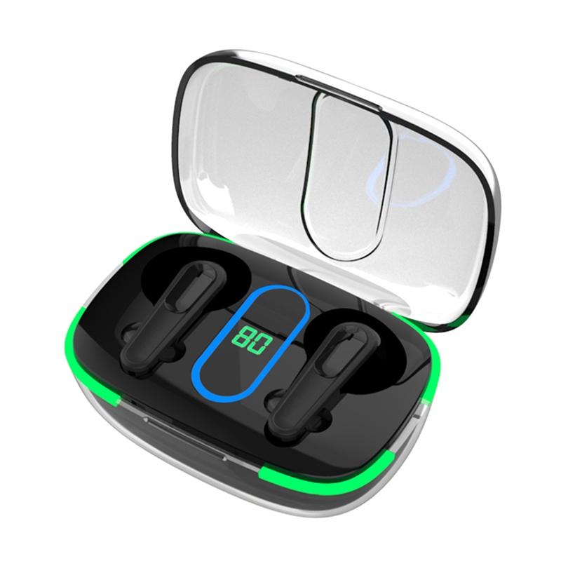 Intelligent Bluetooth Earphones With Wireless Charging - Black-1915196963473723392
