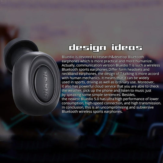 Wireless In-Ear Headset With Usb Cable - Black 5.0-1915196499868913666