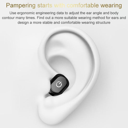 Wireless Bluetooth 5.0 Single In-Ear Earphone - Black-1915196736935170050